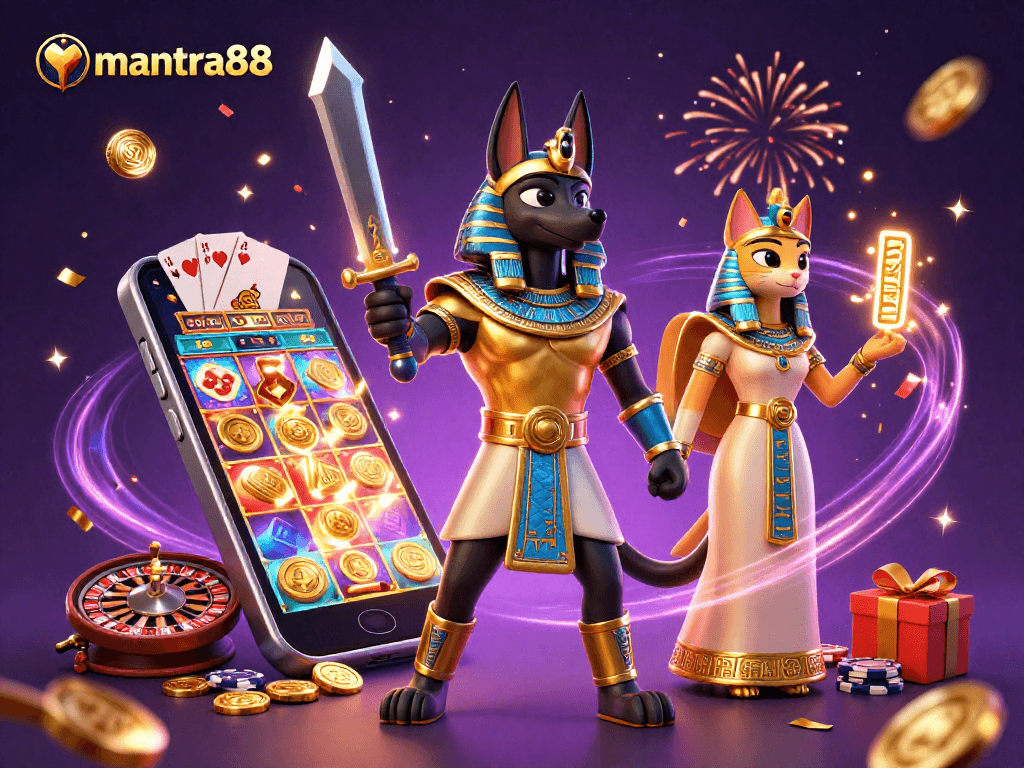 Experience thrilling games on mantra88 with Anubis and Bastet in an energetic gambling scene.