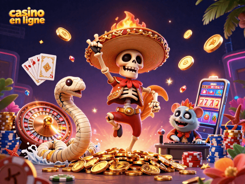 Vibrez avec des gains sur votre casino en ligne grâce à un rooster mariachi et un DJ hamster.
