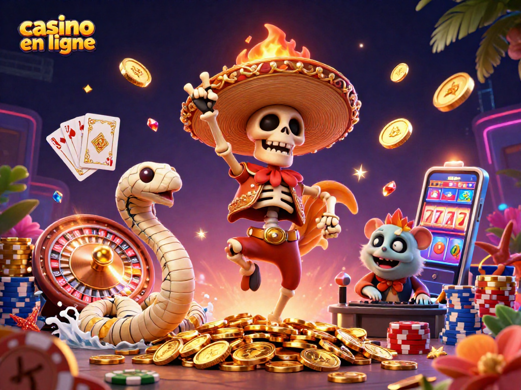 Vibrez avec des gains sur votre casino en ligne grâce à un rooster mariachi et un DJ hamster.