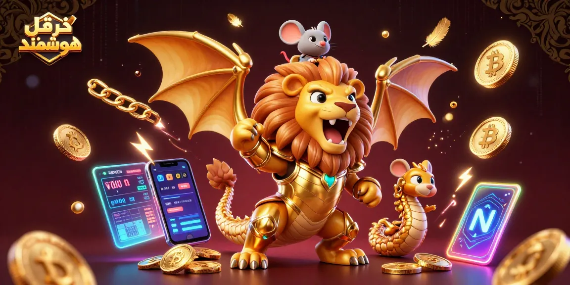 Engage with خرید قفل هوشمند through an electrifying scene showcasing crypto coins and advanced technology.