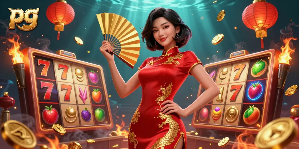 Experience striking slot action with PG's vibrant casino graphics and engaging play elements.