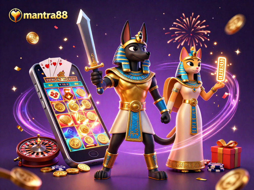 Experience thrilling games on mantra88 with Anubis and Bastet in an energetic gambling scene.