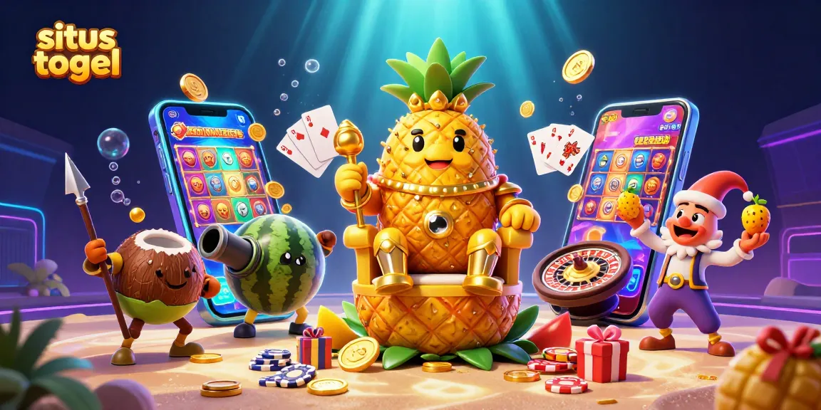 Engage with situs togel excitement as the golden pineapple king rules the gaming beach with thrilling slot games and casino fun.