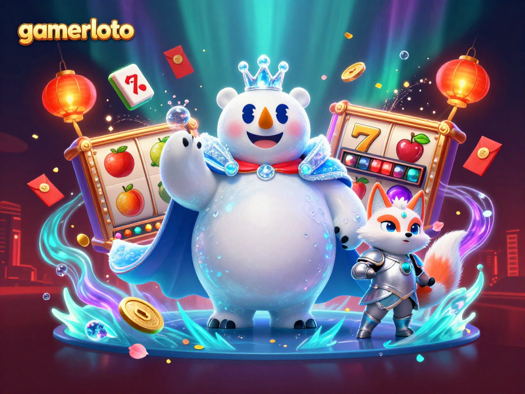 Engage in thrilling wins at gamerloto with vibrant slot reels and lively characters.