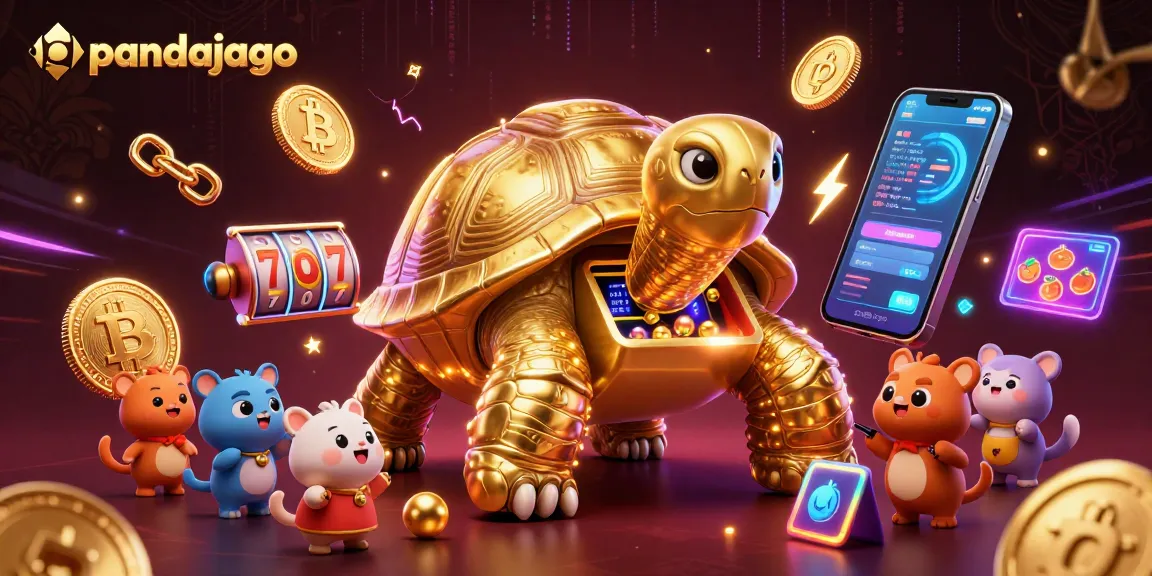Permainan slot online di pandajago: kura-kura emas yang berfungsi sebagai mesin pinball dengan elemen menarik.