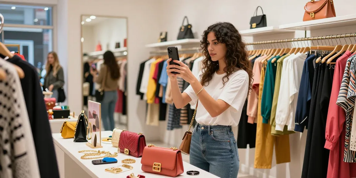 Consulente di Personal shopping che aiuta a riscoprire lo stile personale in un negozio di moda.