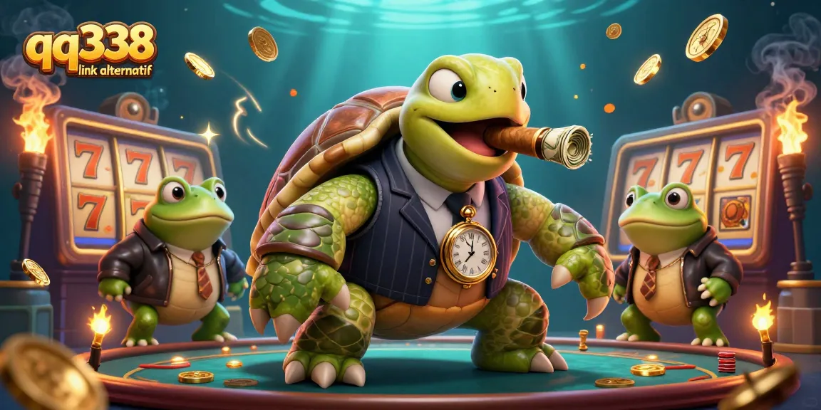 Engage with qq338 link alternatif as the snapping turtle and bullfrog enforcers illuminate the slot game world.