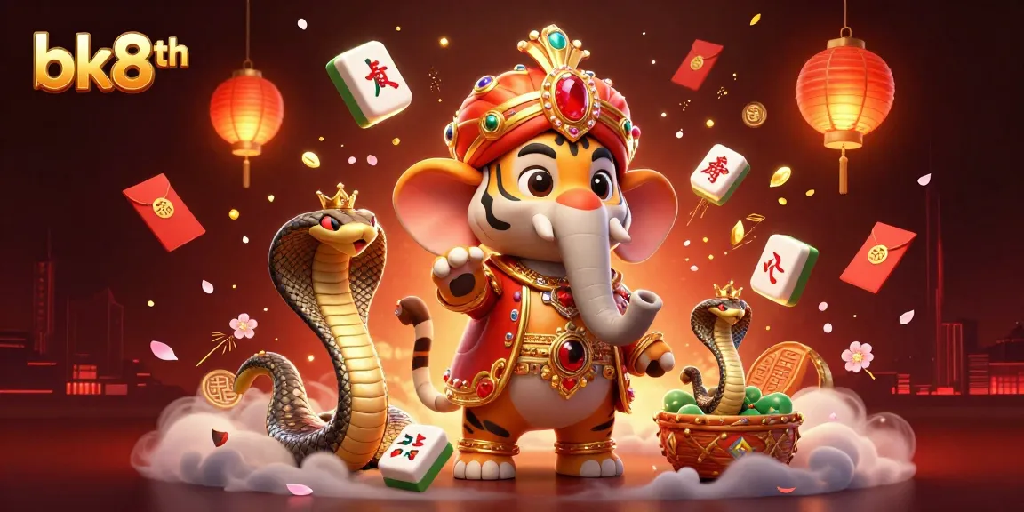 Experience thrilling wins at bk8th casino with vibrant gaming energy and festive elements.