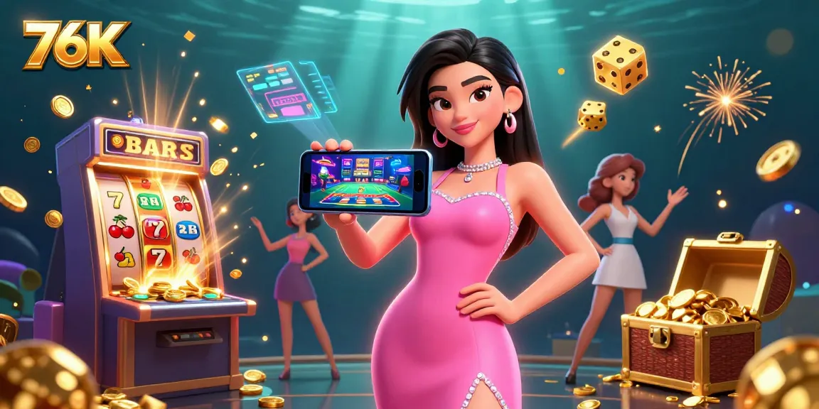 Engage with 76K's thrilling live dealer games in a vibrant casino atmosphere filled with winning moments.