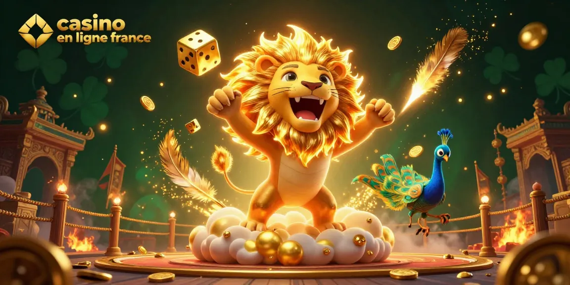Plongez dans l'univers vibrant du casino en ligne France avec cette illustration dynamique, intégrant des éléments de jeu captivants.