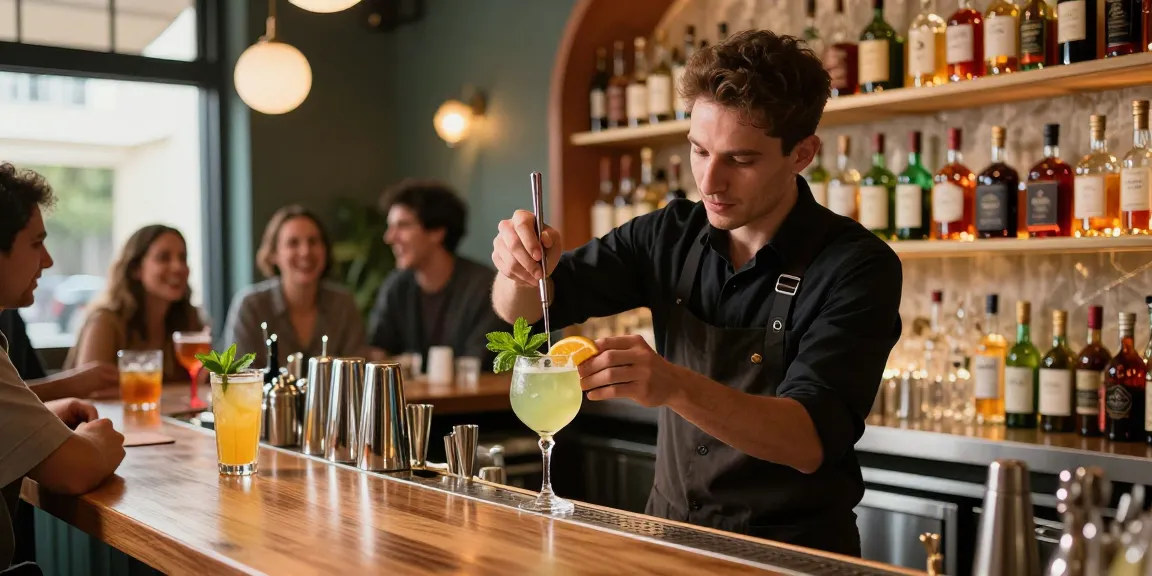 Best chuflay cocktail near me being expertly crafted in a lively bar setting with fresh ingredients.