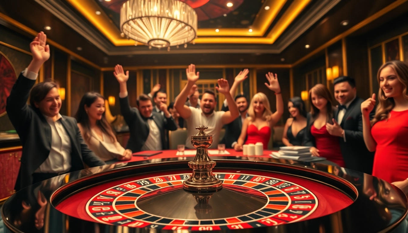 Menangkan permainan QQWIN4D di meja roulette kasino yang meriah.