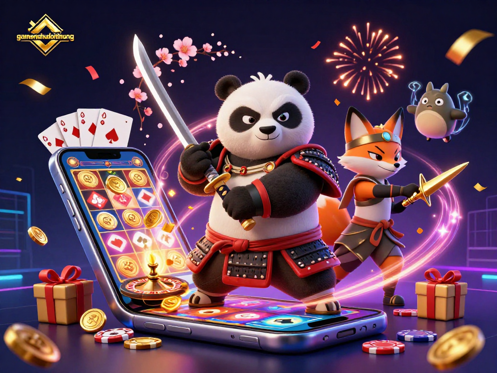 Engage with gamenohudoithuong by enjoying thrilling slot gameplay featuring vibrant characters and dynamic action.