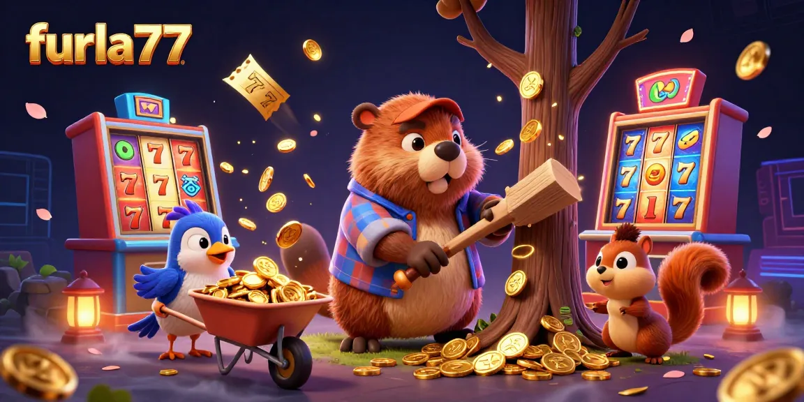 Spin the reels and celebrate wins with furla77's vibrant casino adventure featuring gold coins and jackpots.