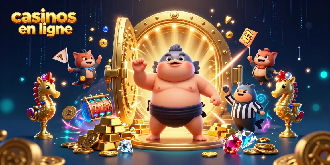 Vivez l'excitation des casinos en ligne grâce à notre illustration animée unique et colorée.