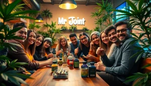 Gather at Mr Joint weed Club Madrid: with friends enjoying cannabis in a cozy atmosphere.